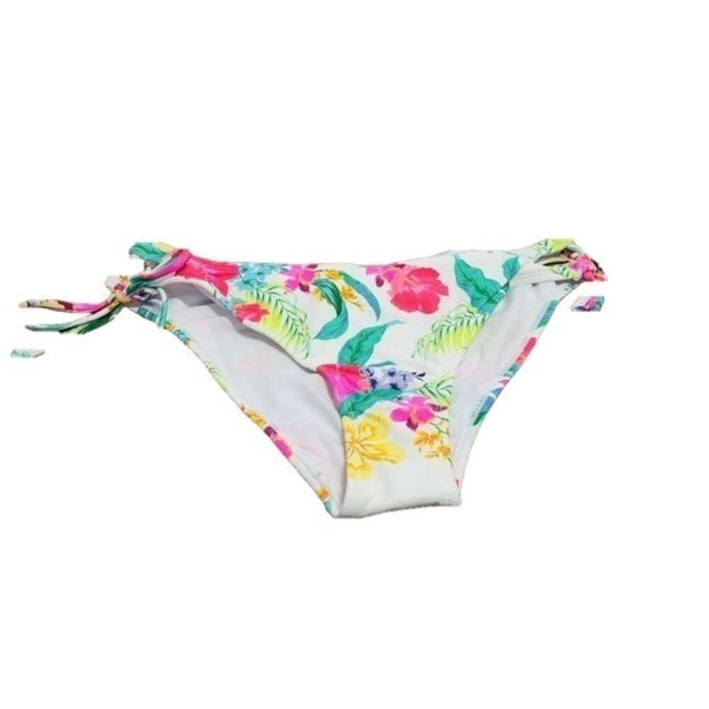 Salt + Cove Floral Side-Tie Bikini Bottom Juniors M NWT Tropical Swim